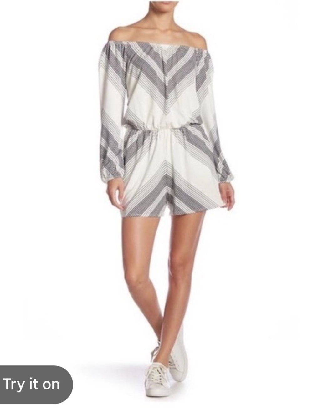 Tart Bardot Off The Shoulder Romper with Pockets
